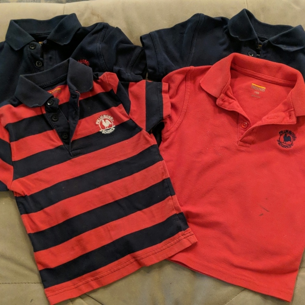 Primrose polo shirts (Y2XS still available)